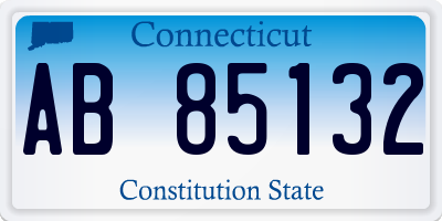 CT license plate AB85132