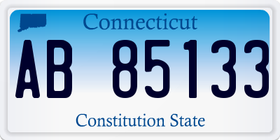 CT license plate AB85133