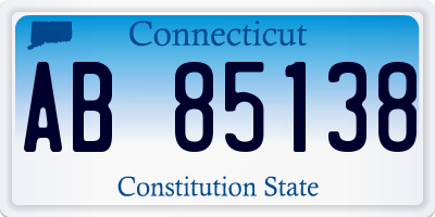 CT license plate AB85138