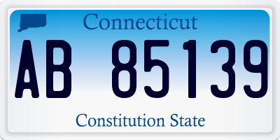 CT license plate AB85139