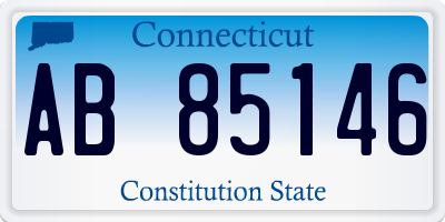 CT license plate AB85146