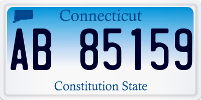 CT license plate AB85159