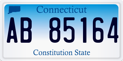 CT license plate AB85164