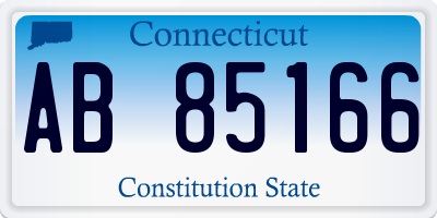 CT license plate AB85166