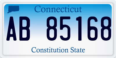 CT license plate AB85168