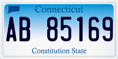 CT license plate AB85169