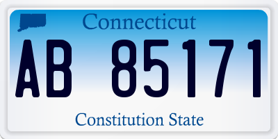 CT license plate AB85171