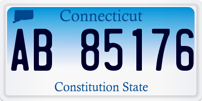 CT license plate AB85176