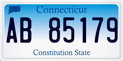 CT license plate AB85179