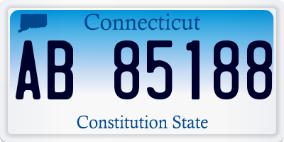 CT license plate AB85188