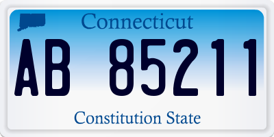 CT license plate AB85211