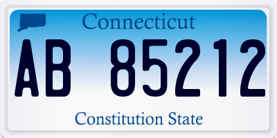 CT license plate AB85212