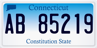 CT license plate AB85219