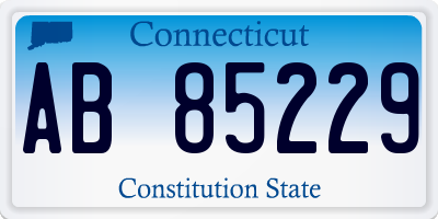 CT license plate AB85229