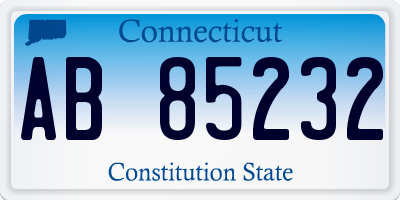 CT license plate AB85232