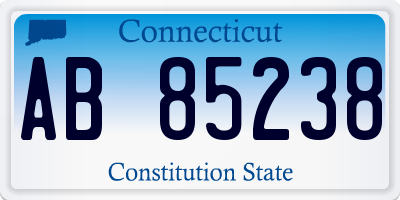 CT license plate AB85238