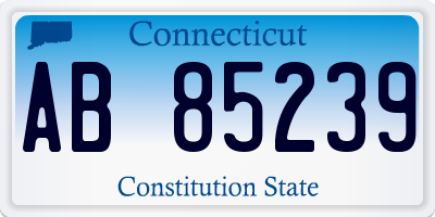 CT license plate AB85239