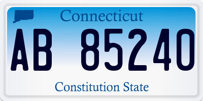 CT license plate AB85240