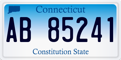 CT license plate AB85241