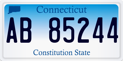 CT license plate AB85244