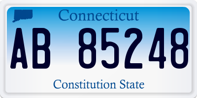 CT license plate AB85248