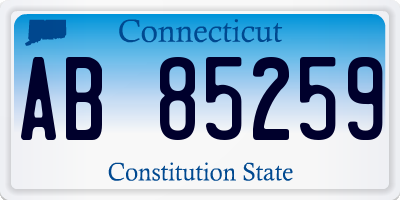 CT license plate AB85259