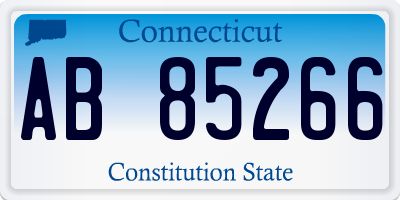 CT license plate AB85266