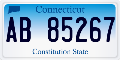 CT license plate AB85267