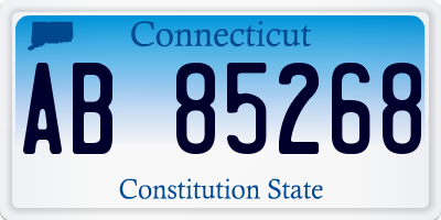 CT license plate AB85268