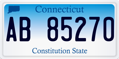 CT license plate AB85270