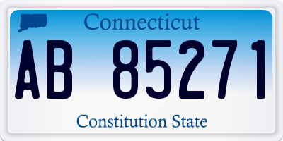 CT license plate AB85271