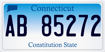 CT license plate AB85272