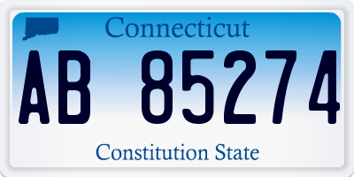 CT license plate AB85274