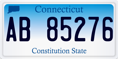 CT license plate AB85276