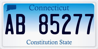 CT license plate AB85277