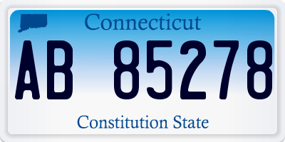 CT license plate AB85278