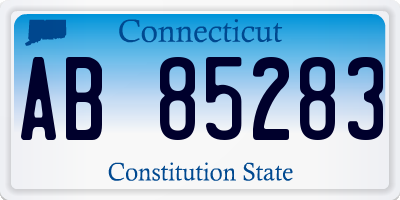 CT license plate AB85283