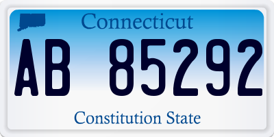 CT license plate AB85292