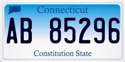 CT license plate AB85296