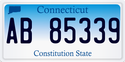 CT license plate AB85339