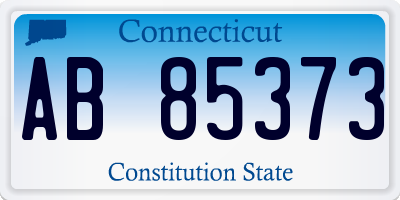 CT license plate AB85373