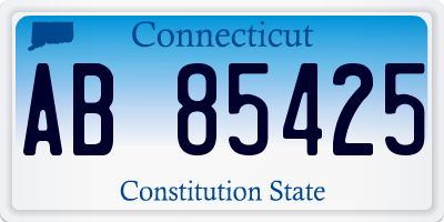 CT license plate AB85425