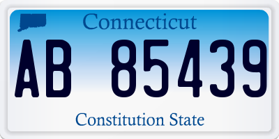 CT license plate AB85439