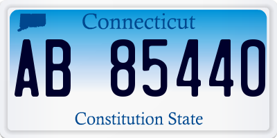 CT license plate AB85440