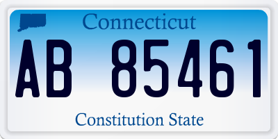 CT license plate AB85461