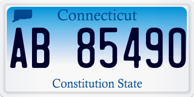 CT license plate AB85490