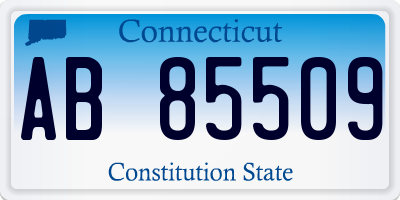 CT license plate AB85509