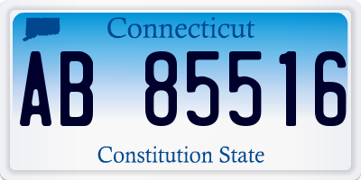 CT license plate AB85516