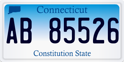 CT license plate AB85526