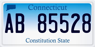 CT license plate AB85528